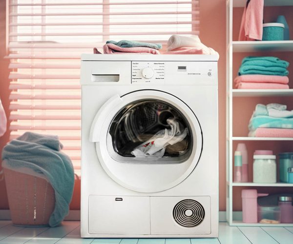 pastel color automatic washing machine, with a transparent window in front to watch the clothes being washed, stop method, Polka, UHD, high detail --ar 3:2 --v 5.2 Job ID: 1ff12f67-1217-4ae2-b1a5-2350527dc1f2